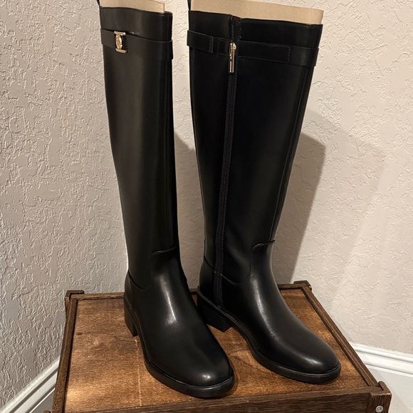 NEW Tommy Hilfiger Tall Wide Calf Riding Boots Sz 8 WC - Picture 6 of 10